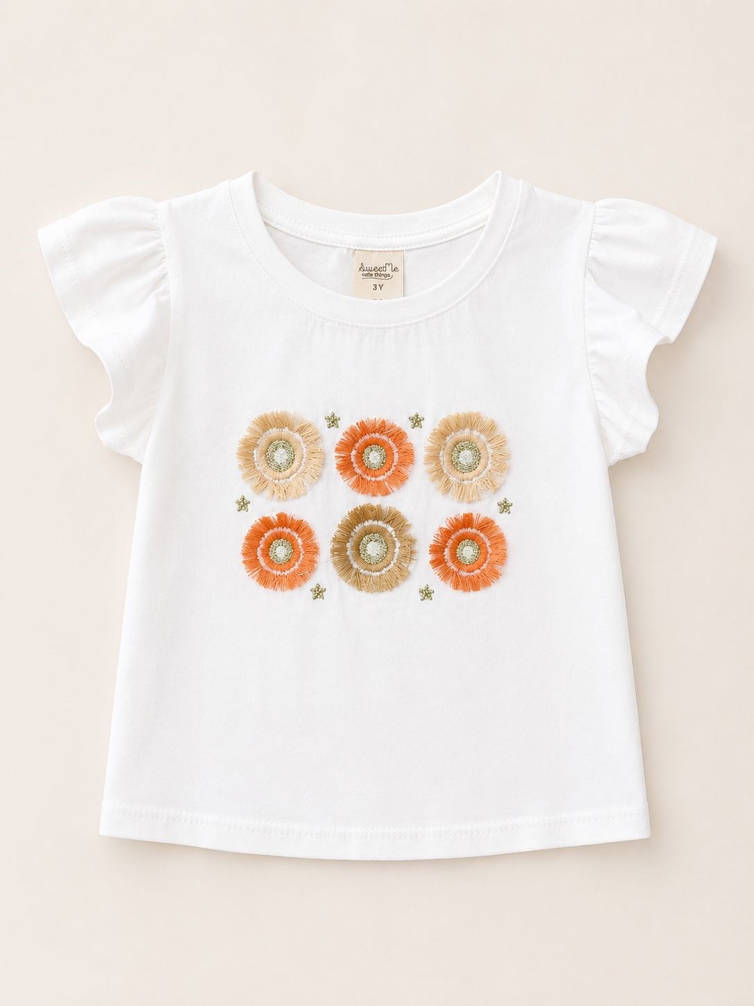 Sweetme Kız Çocuk Püskül Detay Şortlu Takım 2-5 Yaş TURUNCU