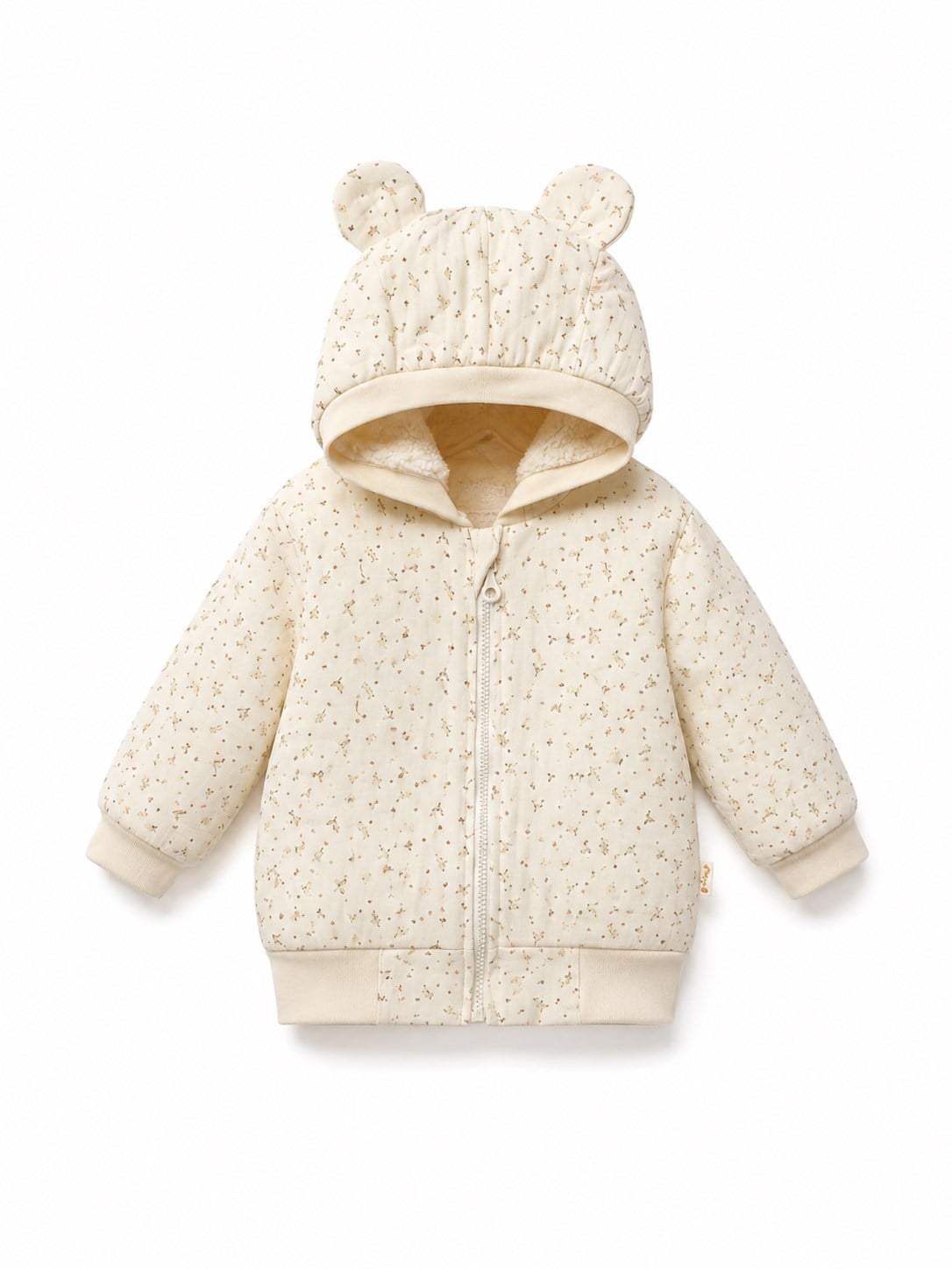 Tiffany Erkek Bebek Çiçek Figürlü Fermuarlı Polar Ceket 0-12 Ay ÇOK RENKLİ