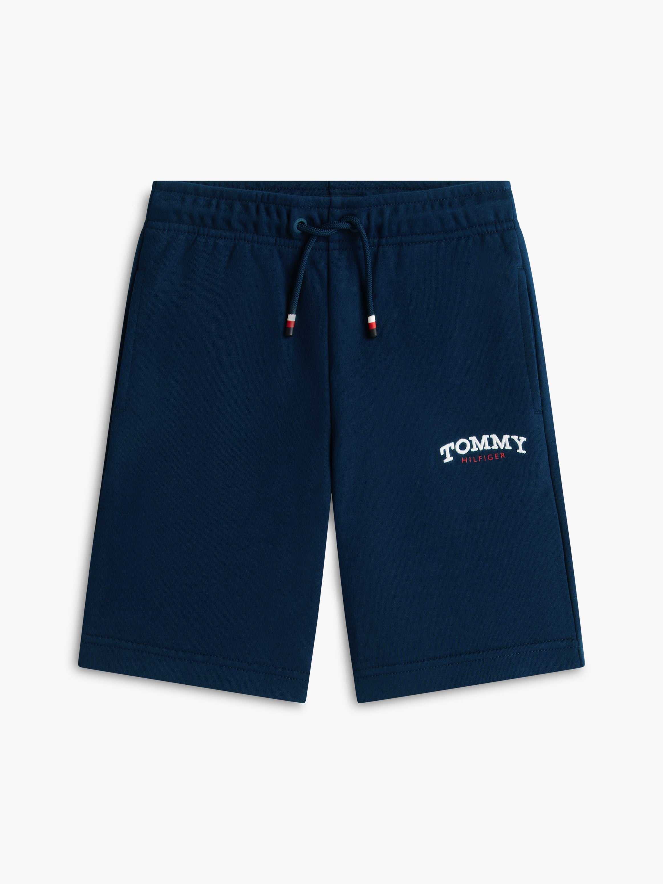Tommy Hilfiger Erkek Çocuk Logo Baskılı Sweat Şort 6-16 Yaş LACİVERT