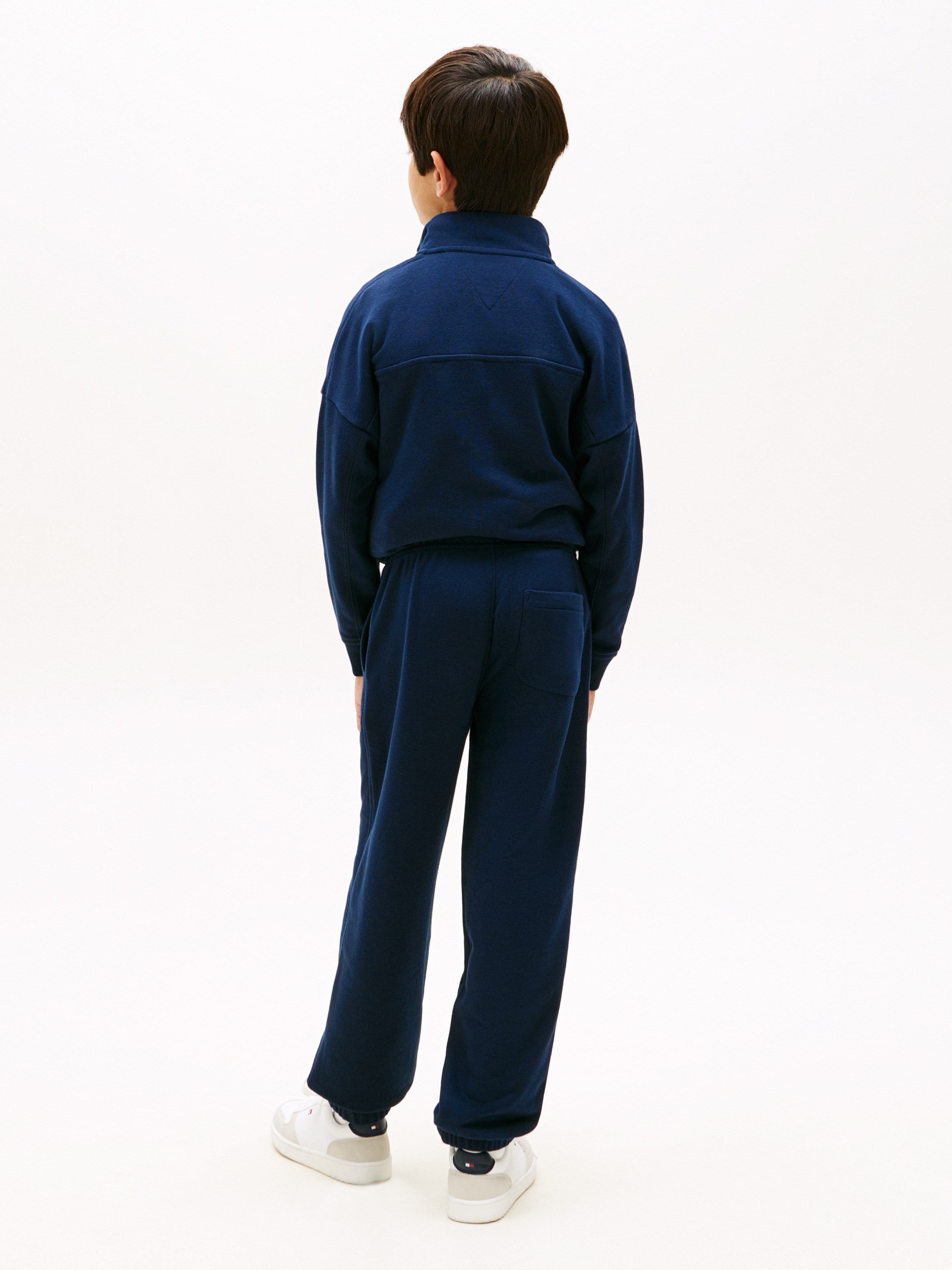 Tommy Hilfiger Erkek Çocuk Organik Pamuklu Logo Jogger Pantolon 8-16 Yaş LACİVERT