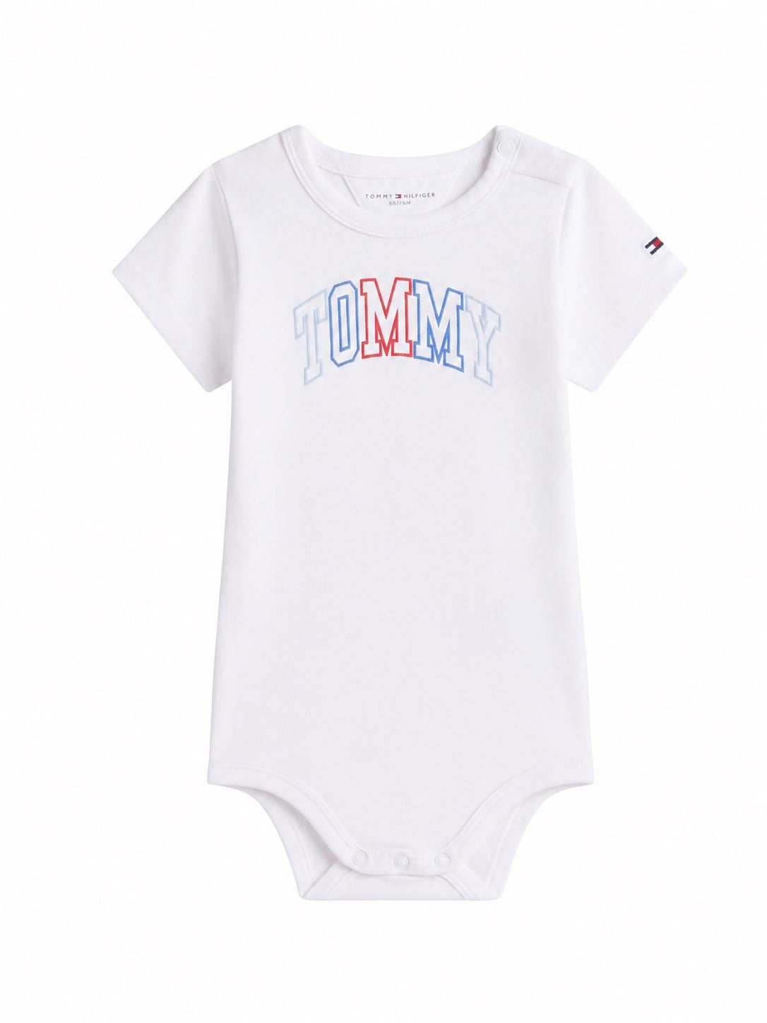 Tommy Hilfiger Kız  Bebek Arma Baskı Zıbın BEYAZ