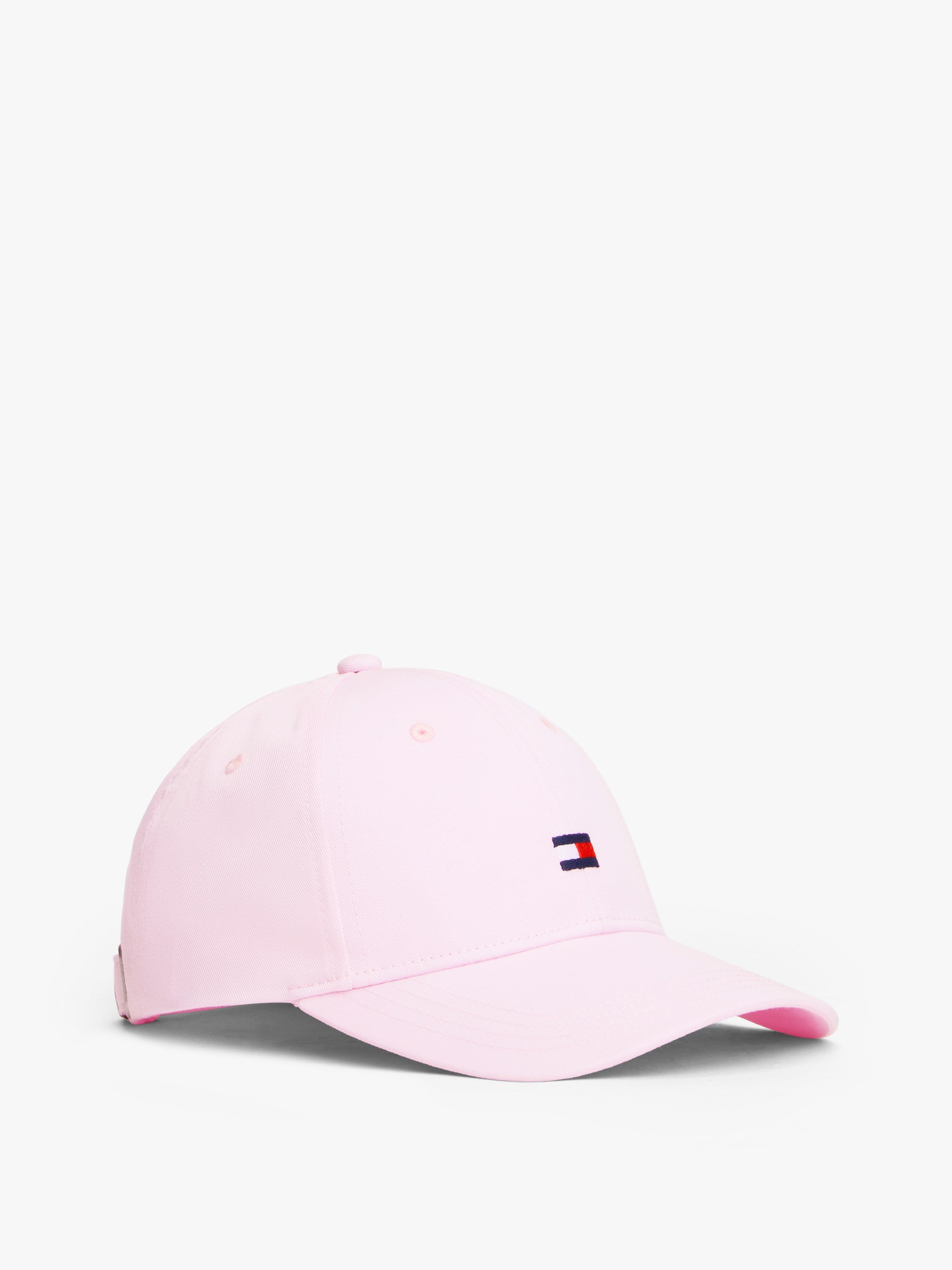 Tommy HilfigerŞapka %100 Pamuklu Klasik Logo Tasarımlı Ayarlanabilir Kep PEMBE