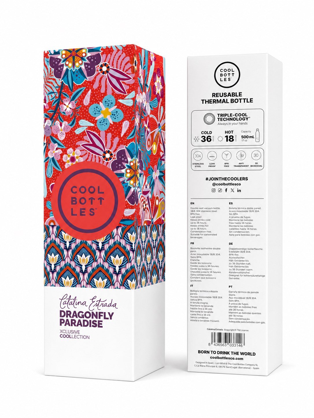 TucTuc Kız Çocuk Cennet Tema Suluk 500ml ÇOK RENKLİ
