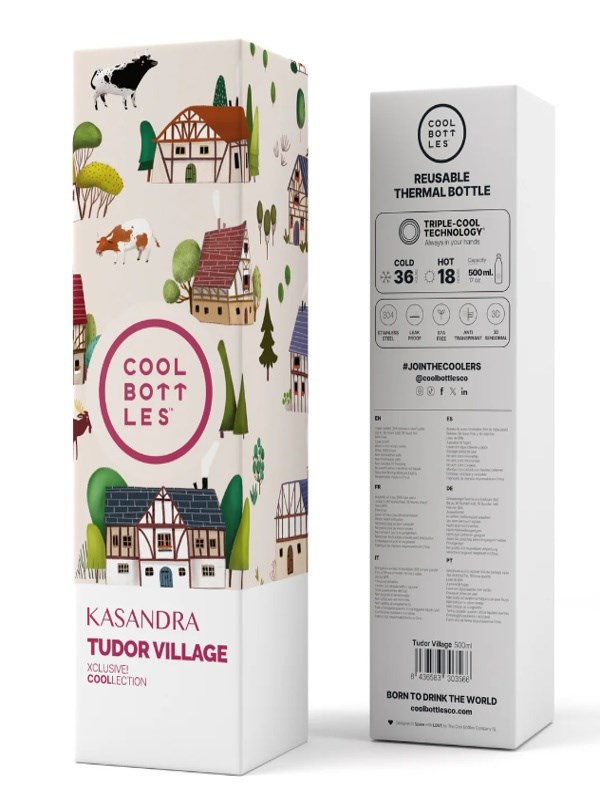 TucTuc Kız Çocuk Köy Konsept Suluk 500ml ÇOK RENKLİ