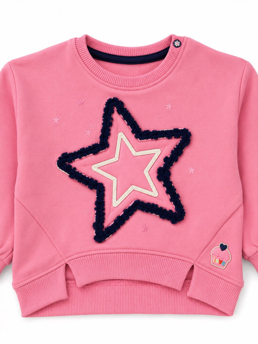 TucTuc Kız Çocuk Sweatshırt Ve Peluşlu Tayt PEMBE