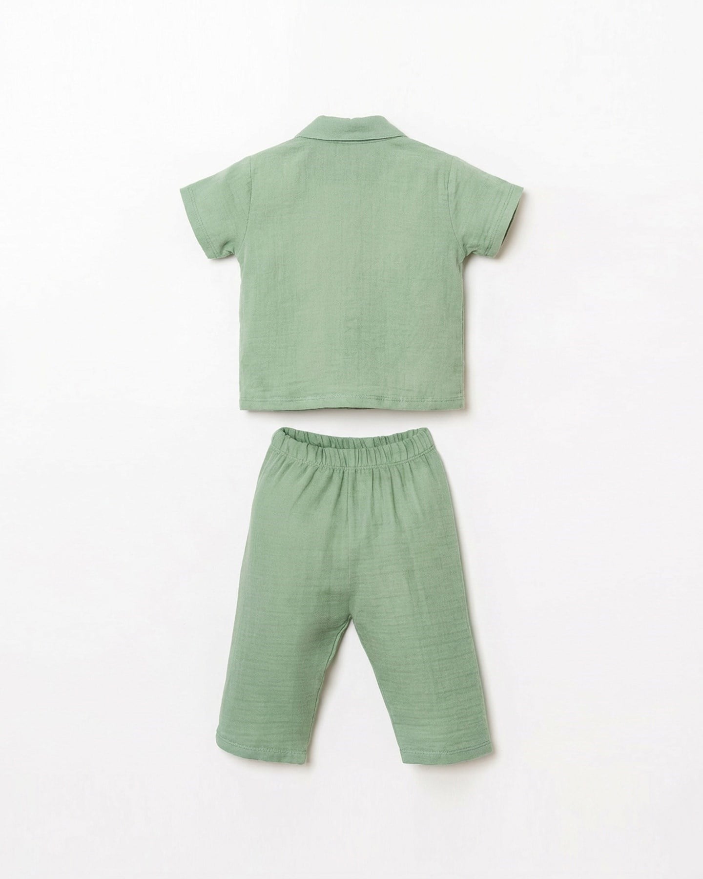 U.s Polo Assn Erkek Bebek Kısa Kollu Arma Detaylı  Pijama Takımı 1-3 Yaş ÇAĞLA YEŞİLİ
