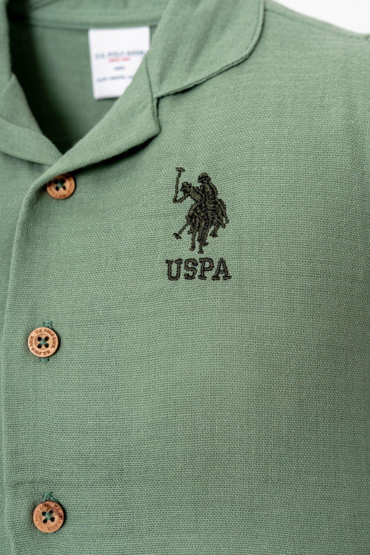 U.s Polo Assn Erkek Bebek Kısa Kollu Arma Detaylı  Pijama Takımı 1-3 Yaş ÇAĞLA YEŞİLİ