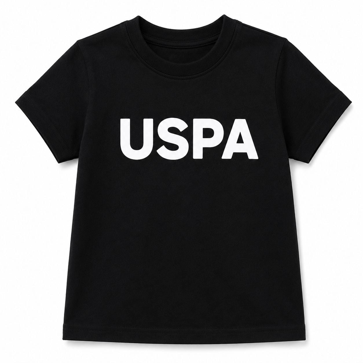 U.s Polo Assn Erkek Çocuk Bisiklet Yaka Tişört 4-14 Yaş SİYAH