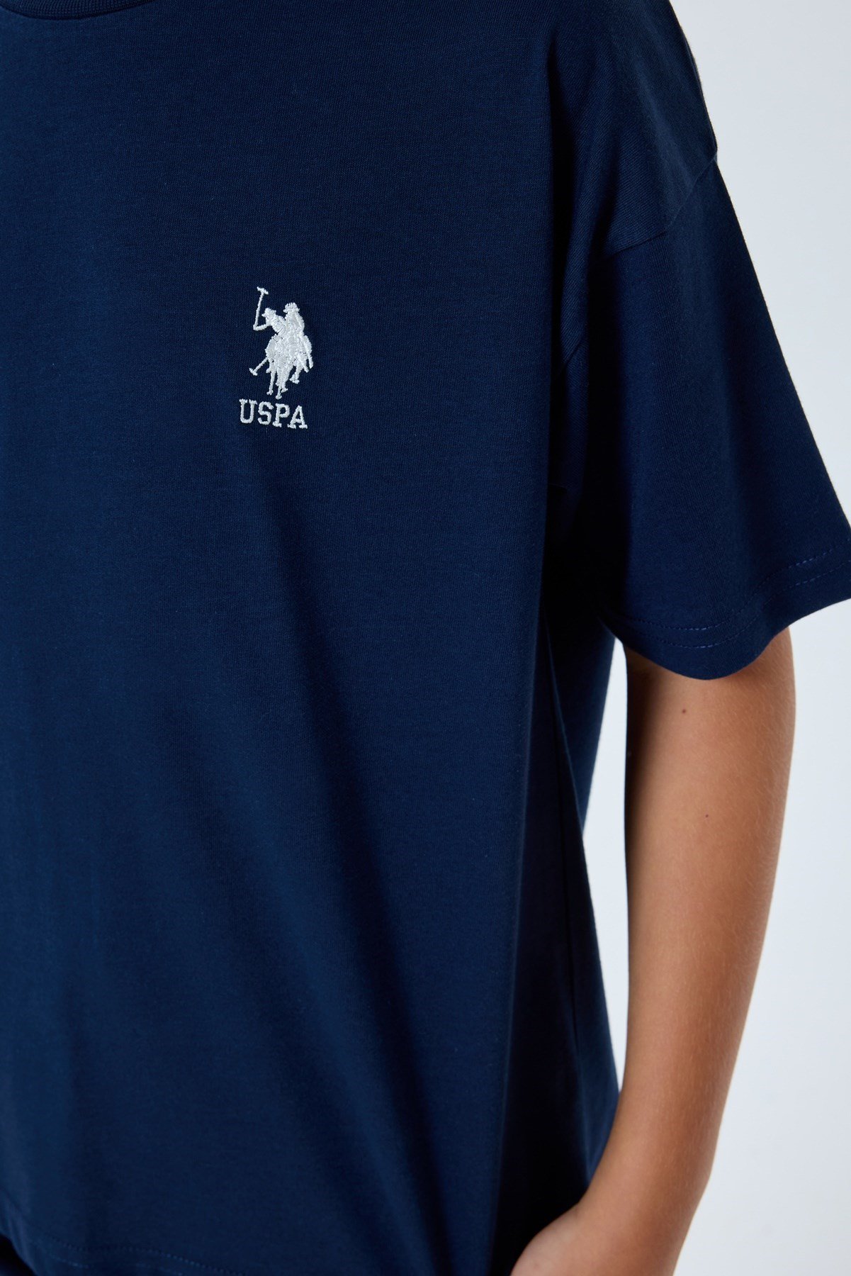 U.s Polo Assn Erkek Çocuk Kısa Kollu Logo Detaylı Bermuda Takım 4-8 Yaş LACİVERT