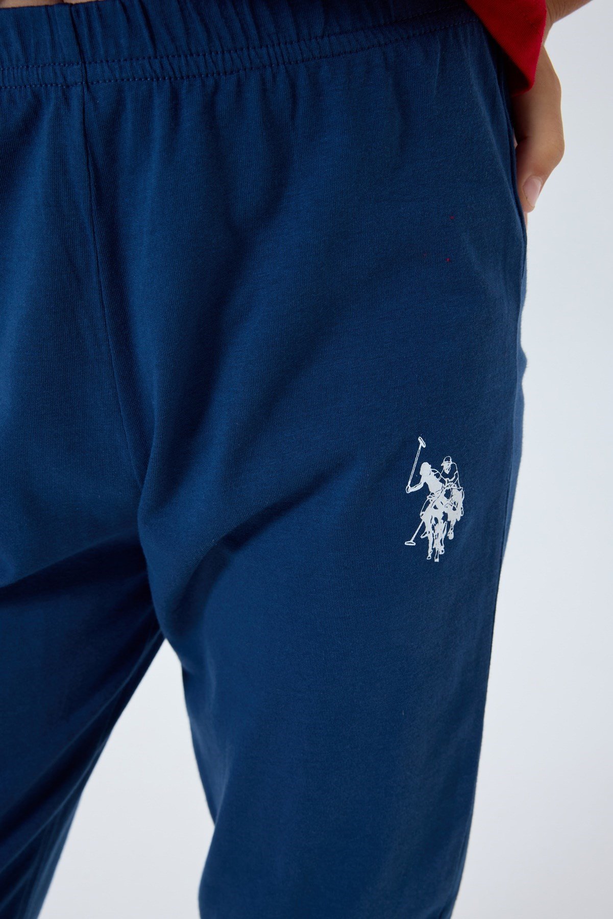 U.s Polo Assn Erkek Çocuk Uspa Yazı Detaylı Kısa Kollu Pijama Takımı 9-15 Yaş KIRMIZI