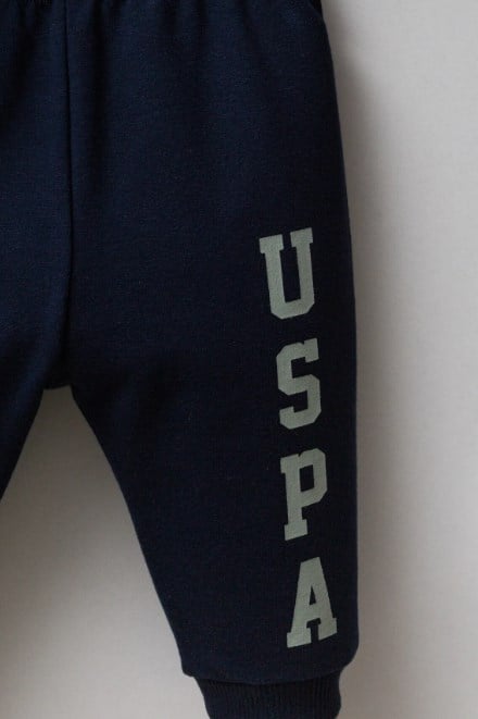 U.s Polo Assn Erkek Bebek Logo Detaylı 2'Li Takım 6-36 Ay LACİVERT - YEŞİL