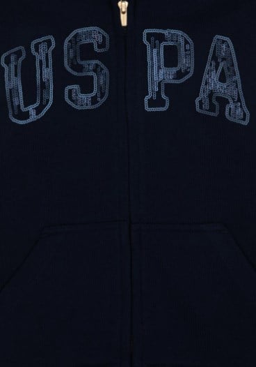 U.s Polo Assn Çocuk Kapüşonlu sweatshirt 4-12 Yaş LACİVERT