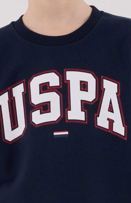 U.s Polo Assn Erkek Çocuk Uzun Kollu Uspa Yazı Baskılı Eşofman Takımı 9-15 Yaş LACİVERT