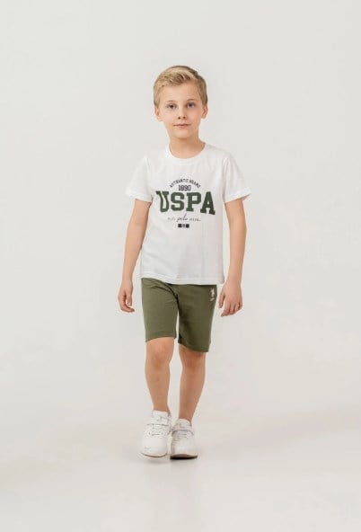 U.s Polo Assn Erkek Çocuk Şortlu Takım 9-15 Yaş BEYAZ