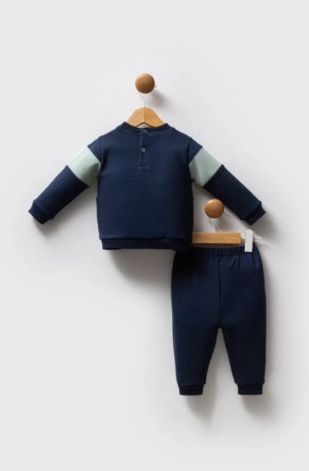 U.s Polo Assn Erkek Bebek Logo Detaylı 2'Li Takım 6-36 Ay LACİVERT - YEŞİL