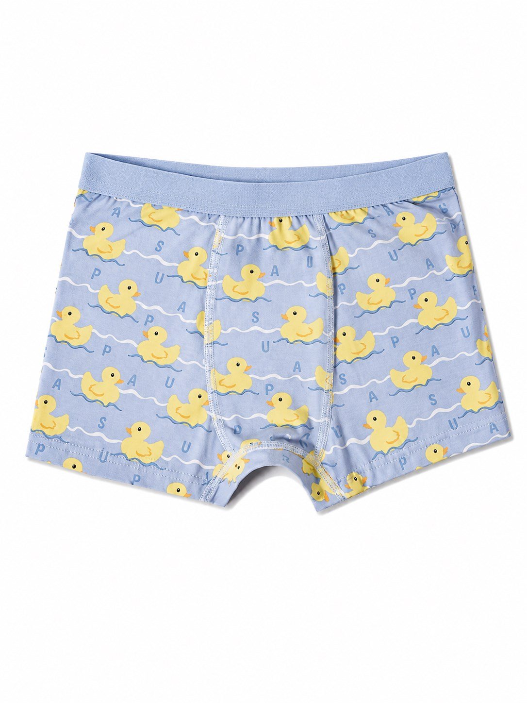 U.s Polo Assn Erkek Çocuk Boxer 3'lü Paket Ördek Desenli Pamuklu Boxer Seti SARI