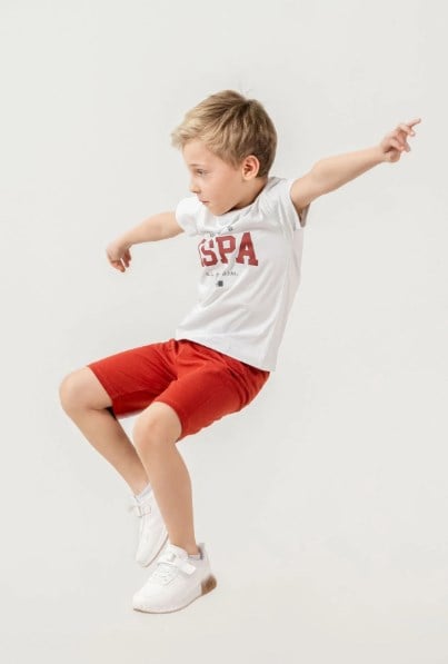 U.s Polo Assn Erkek Çocuk Şortlu Takım 9-15 Yaş TAŞ