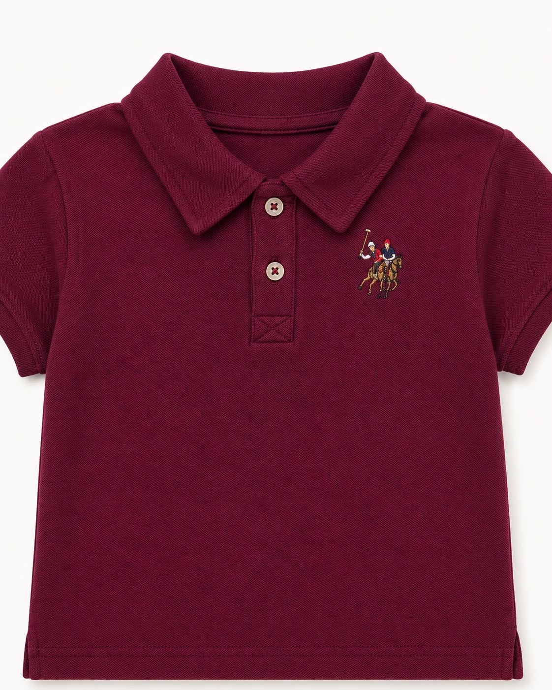 U.s Polo Assn Kız Bebek Kısa Kollu Tişört 6 Ay 3 Yaş MÜRDÜM