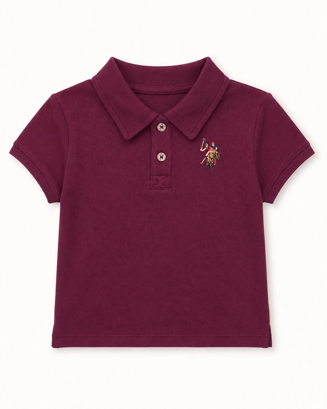 U.s Polo Assn Kız Bebek Kısa Kollu Tişört 6 Ay 3 Yaş MÜRDÜM