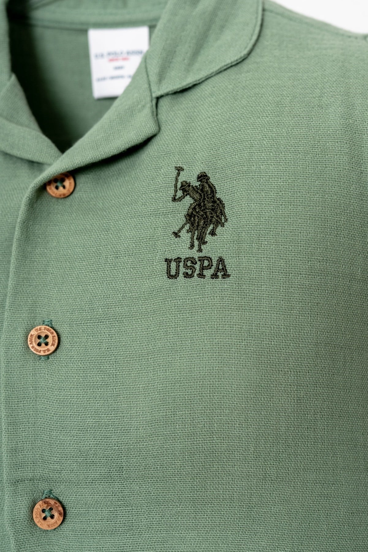 U.s Polo Assn Erkek Bebek Kısa Kollu Arma Detaylı  Pijama Takımı 1-3 Yaş ÇAĞLA YEŞİLİ