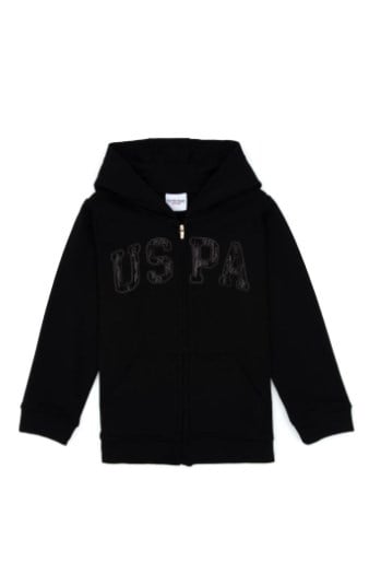 U.s Polo Assn Çocuk Kapüşonlu sweatshirt 4-12 Yaş SİYAH