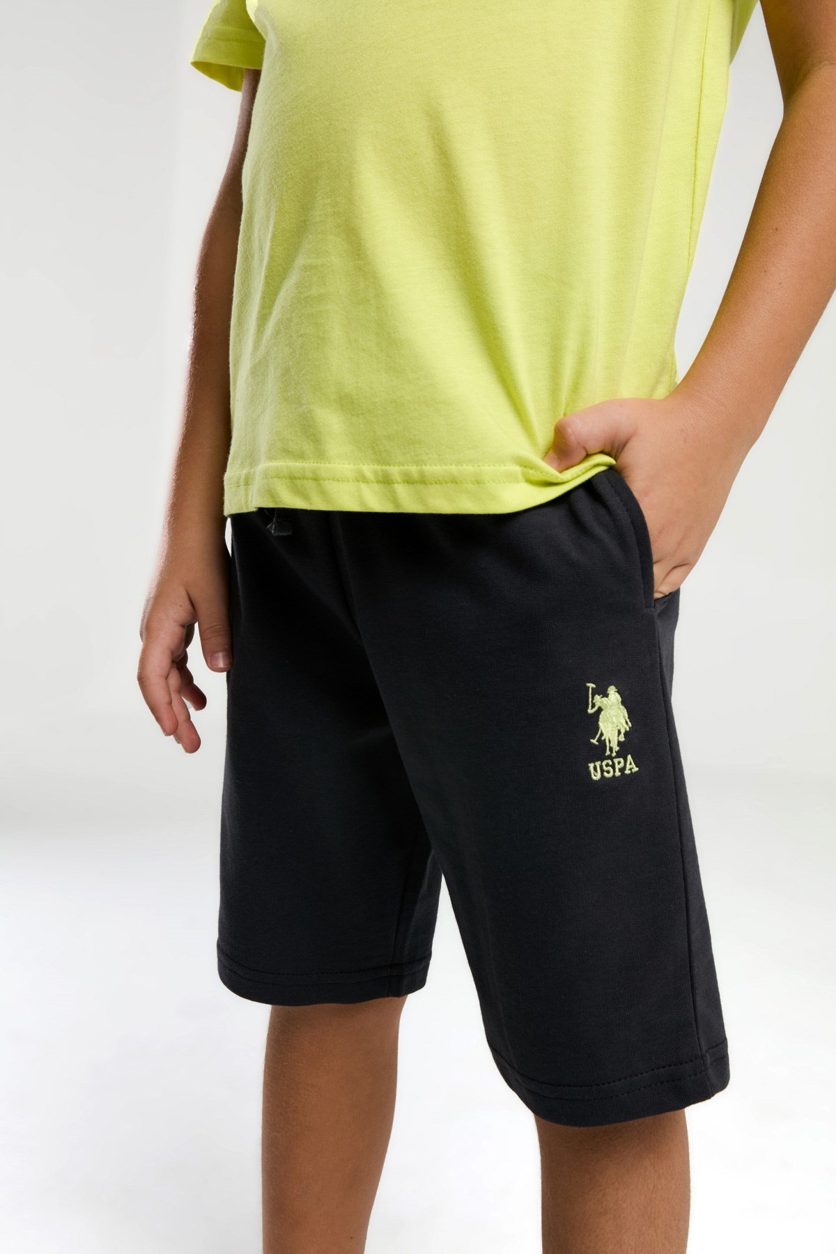 U.s Polo Assn Erkek Çocuk Since  Baskı Detaylı Kısa Kollu Tişört 9-15 Yaş FISTIK YEŞİLİ