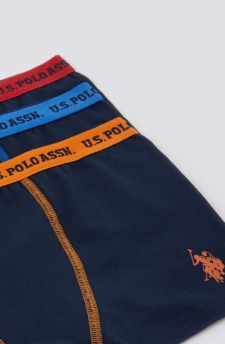 U.S POLO ERKEK ÇOCUK BOXER 3 LÜ TAKIM US1370