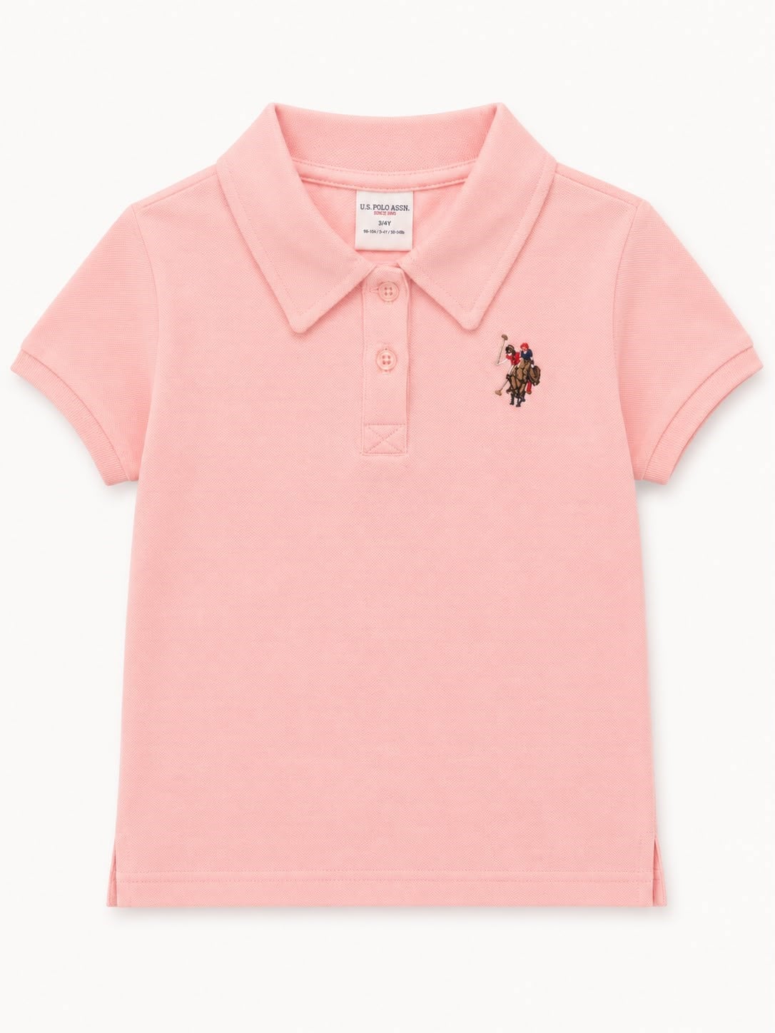 U.s Polo Assn Kız Bebek Kısa Kollu Tişört 6 Ay 3 Yaş PEMBE