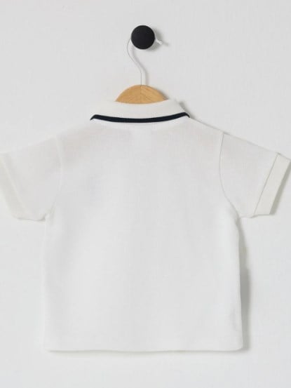 U.s Polo Assn Kısa Kollu Polo Yaka Logo Detaylı Tişört 1-3 Yaş BEYAZ