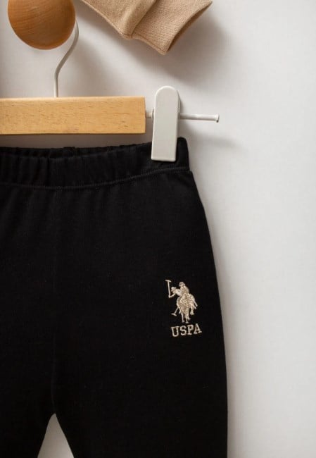 U.s Polo Assn Erkek Bebek Uzun Kollu Uspa Yazı Baskılı Takım 1-3 Yaş BEJ