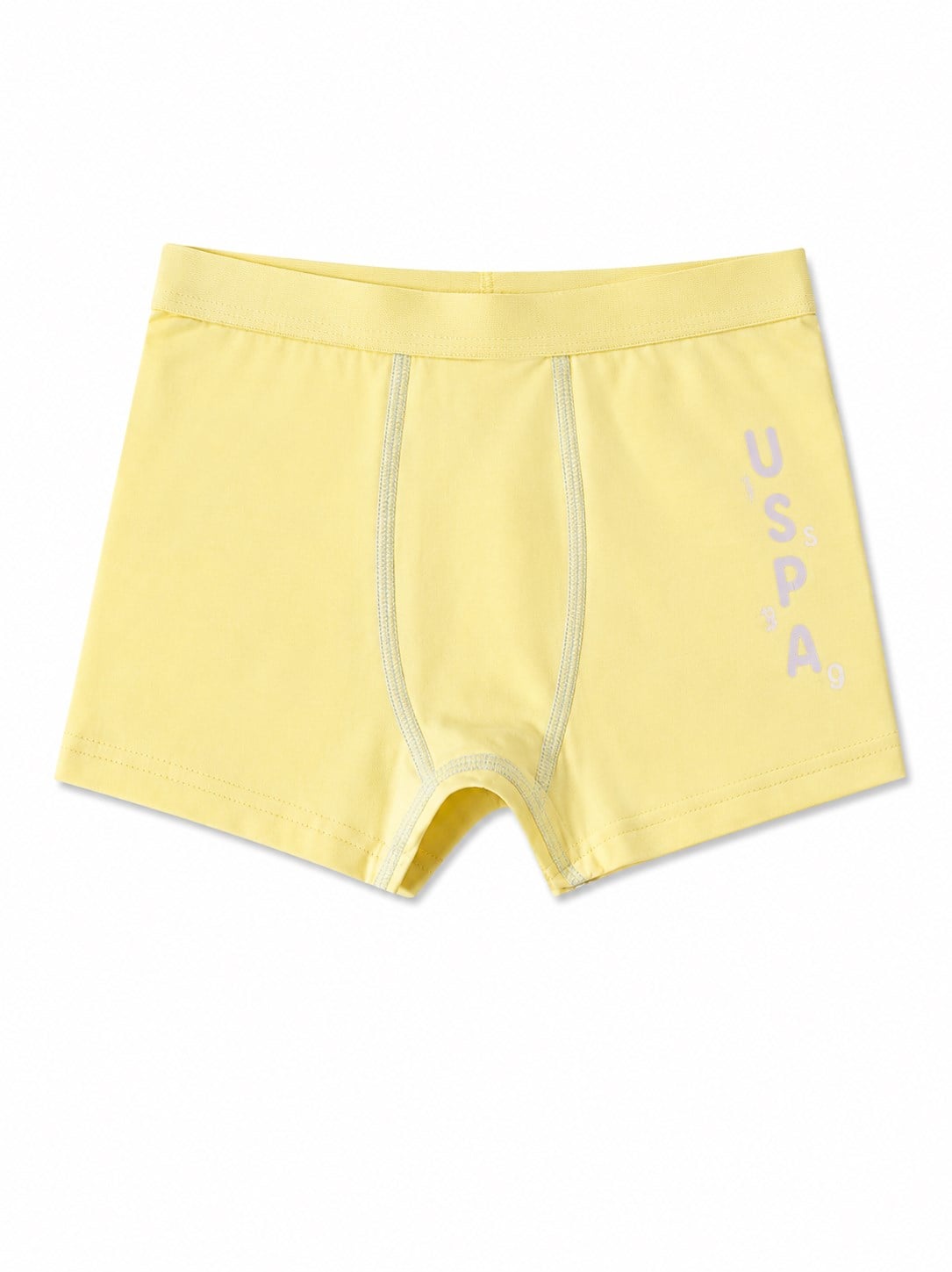 U.s Polo Assn Erkek Çocuk Boxer 3'lü Paket Ördek Desenli Pamuklu Boxer Seti SARI