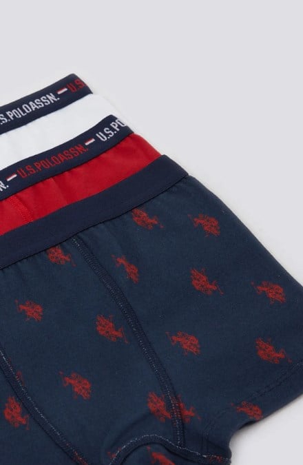 U.S POLO ERKEK ÇOCUK BOXER 3 LÜ TAKIM US1374