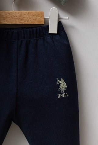 U.s Polo Assn Erkek Bebek Bisiklet Yaka 2'Li Yaka Takım 6-36 Ay YEŞİL