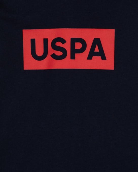 U.s Polo Assn Erkek Çocuk Uzun Kol Kapüşonlu Baskı Logo Detaylı Sweatshırt 4-12 Yaş LACİVERT