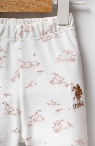 U.S.POLO ASSN KIZ BEBEK GÖMLEK PİJAMA TAKIM USB2708