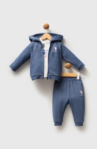 U.S.POLO ASSN KIZ BEBEK 3LÜ TAKIM USB2778