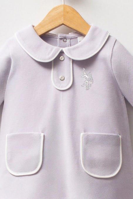 U.S.POLO ASSN KIZ BEBEK PİKE ELBİSE USB2740