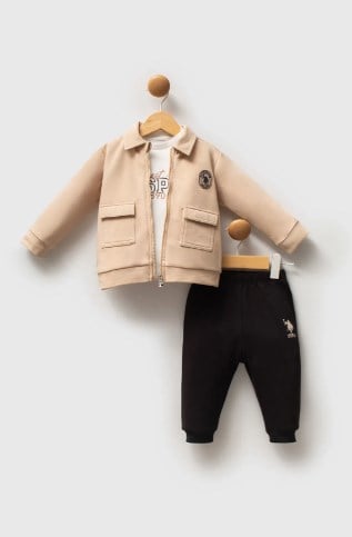 U.S.POLO ASSN USB2549  ERKEK BEBEK 3 LÜ TAKIM