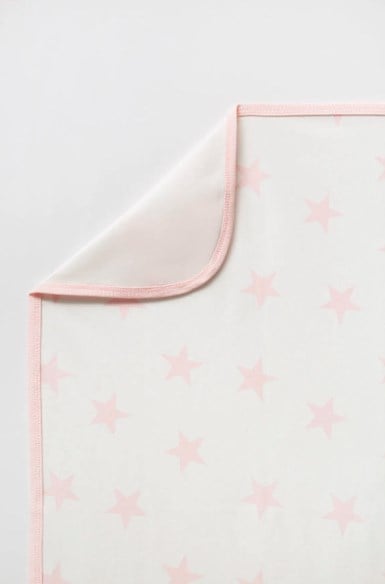 U.S. Polo Assn Kız Bebek Yıldız Baskı Battaniye BEYAZ