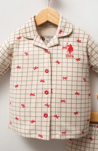 U.S.POLO ASSN KIZ BEBEK PİJAMA TAKIM USB2728