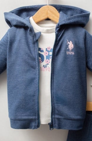 U.S.POLO ASSN KIZ BEBEK 3LÜ TAKIM USB2778