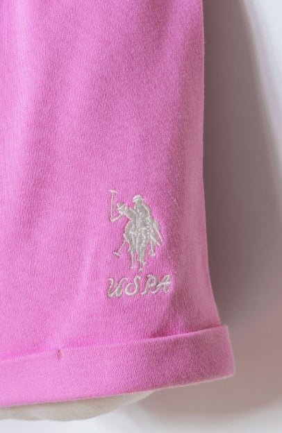 U.S. Polo AssnKız Bebek Çiçekli Bluz ve Şort Alt Üst Takım 6 Ay-3 Yaş PEMBE
