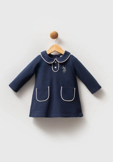 U.S.POLO ASSN KIZ BEBEK PİKE ELBİSE USB2740