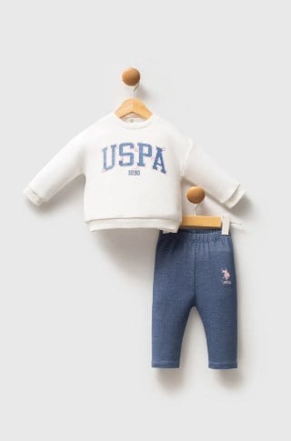 U.S.POLO ASSN KIZ BEBEK 2Lİ TAKIM USB2774