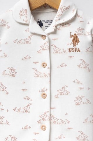 U.S.POLO ASSN KIZ BEBEK GÖMLEK PİJAMA TAKIM USB2708
