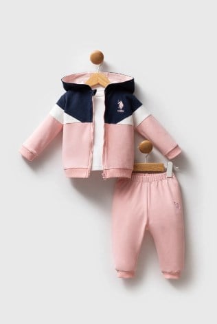 U.S.POLO ASSN KIZ BEBEK 3LÜ TAKIM USB2758