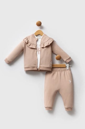 U.S.POLO ASSN KIZ BEBEK 3LÜ TAKIM USB2723