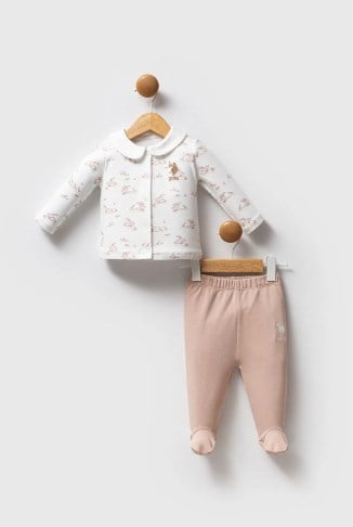 U.S.POLO ASSN KIZ BEBEK 2Lİ TAKIM USB2707