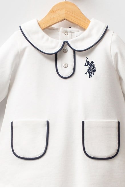 U.S.POLO ASSN KIZ BEBEK PİKE ELBİSE USB2740
