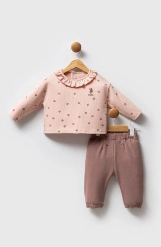 U.S.POLO ASSN KIZ BEBEK 2Lİ TAKIM USB2759